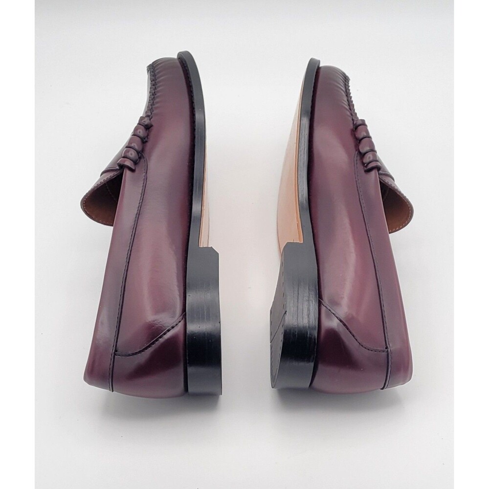 J. CREW Classic Leather Penny Loafer Wine Mens Size 11 - Picture 8 of 11